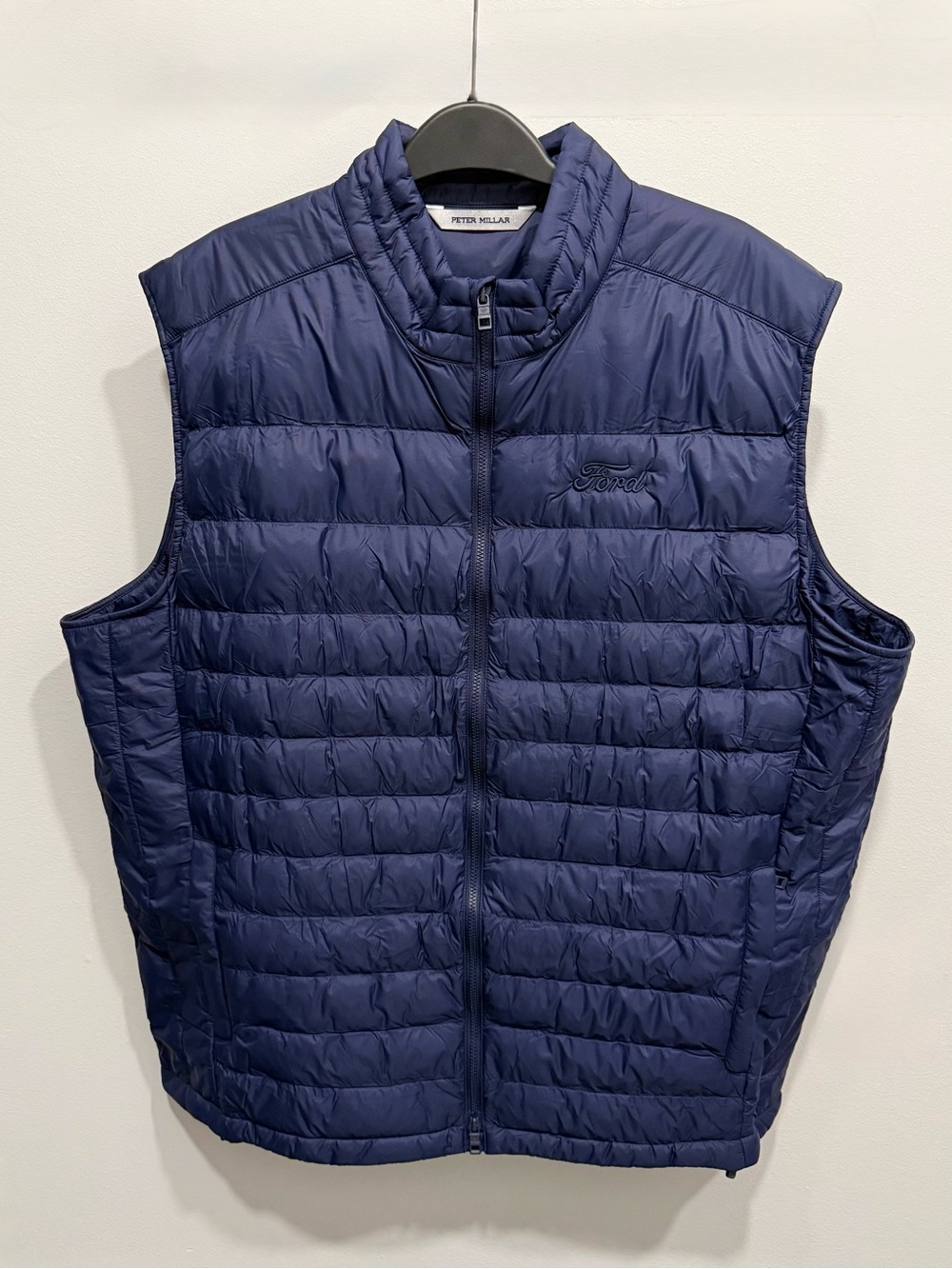 Peter Millar Navy Quilted Puffer Vest